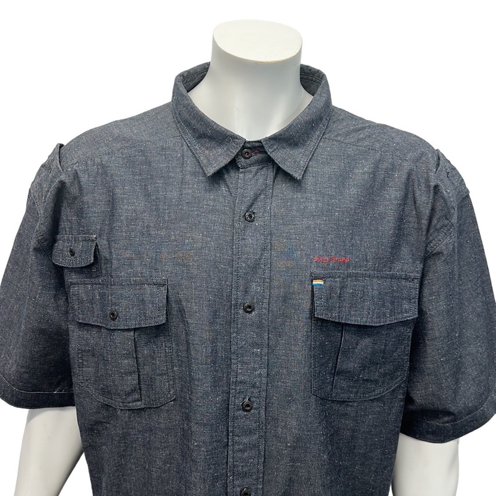 AKOO "The Weak Shall Be Eaten Only The Strong Survive" Embroidered Shirt 4XL 4X - Picture 7 of 13